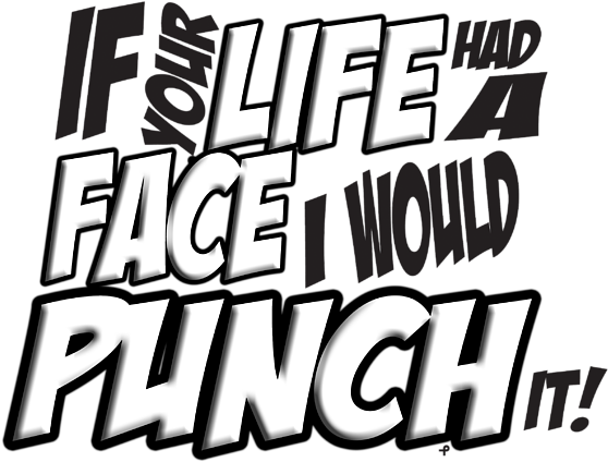 Click And Drag To Re-position The Image, If Desired - If Your Life Had A Face I Would Punch It! - Scott Pilgrim (600x469), Png Download