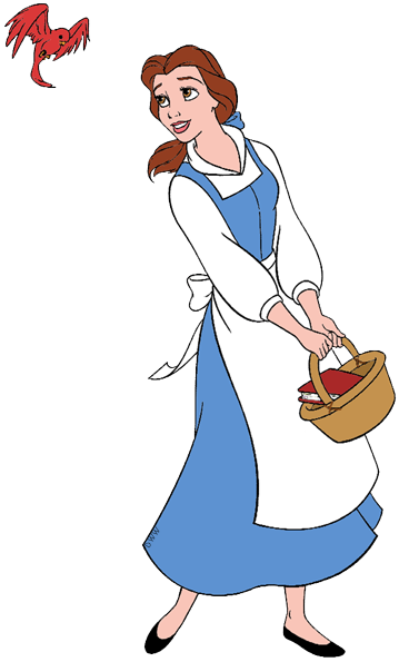 Png Transparent Clip Art Disney Galore Singing Basket - Belle Clipart (359x595), Png Download