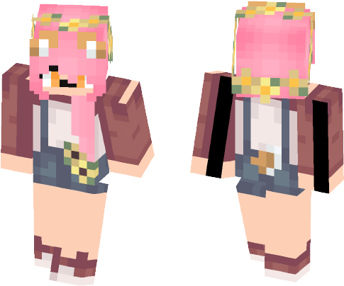 Pink Hair /w Dog Filter - Cartoon (584x497), Png Download