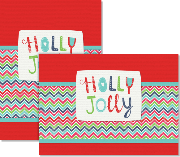 Chevron Christmas Card - Tamara Fálco (600x600), Png Download