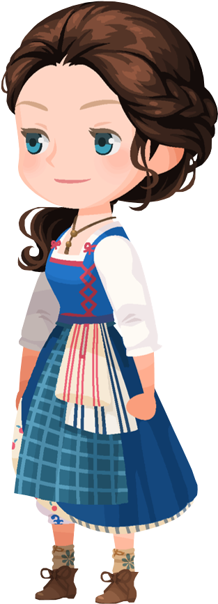 Belle - Kingdom Hearts Strelitzia (391x939), Png Download