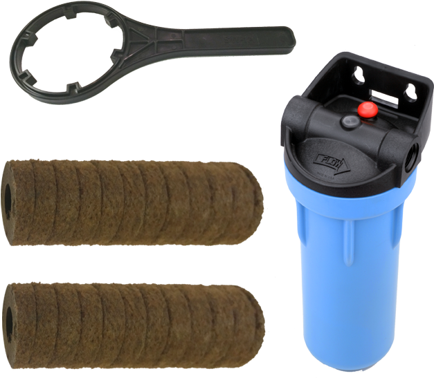 Blue Filter Inline Filtration System - 158648 Pentek Slim Line Filter Housing With Pressure (700x700), Png Download