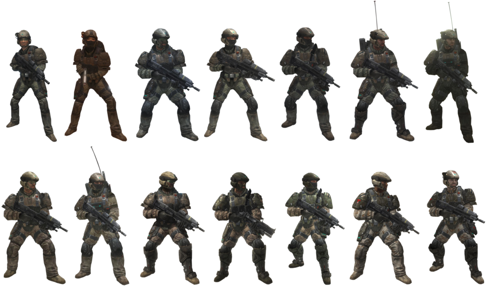 Specialists Kasrkins, Elite Special Forces Grenadiers - Halo Reach Unsc Army Gun (1000x587), Png Download