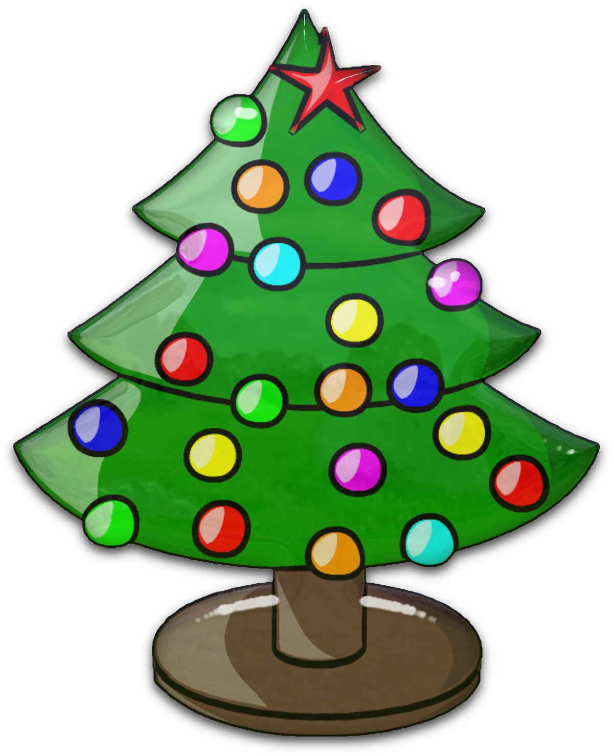 Picture - Christmas Tree (640x800), Png Download