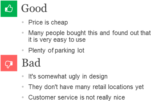 Enter Image Description Here - Pros And Cons Bullet Point (552x367), Png Download