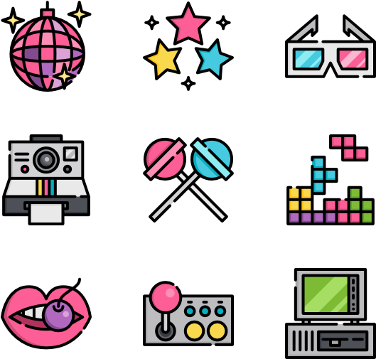 Eighties (600x564), Png Download