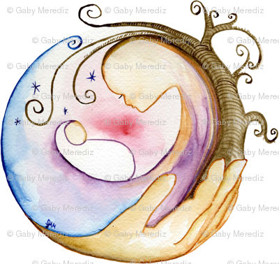 Lg Logo Color - Midwife Logo (400x378), Png Download