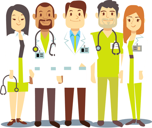 Jpg Royalty Free Download Team Doctor Free On Dumielauxepices - Clip Art (500x420), Png Download