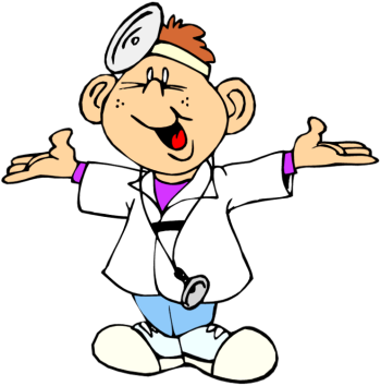 Free Clip Art Doctor (350x354), Png Download