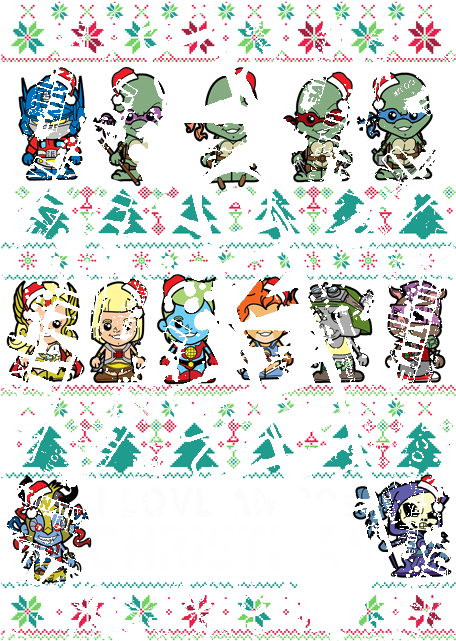 Tn Lil 80s Cartoon Christmas Jumper3 - Illustration (600x640), Png Download