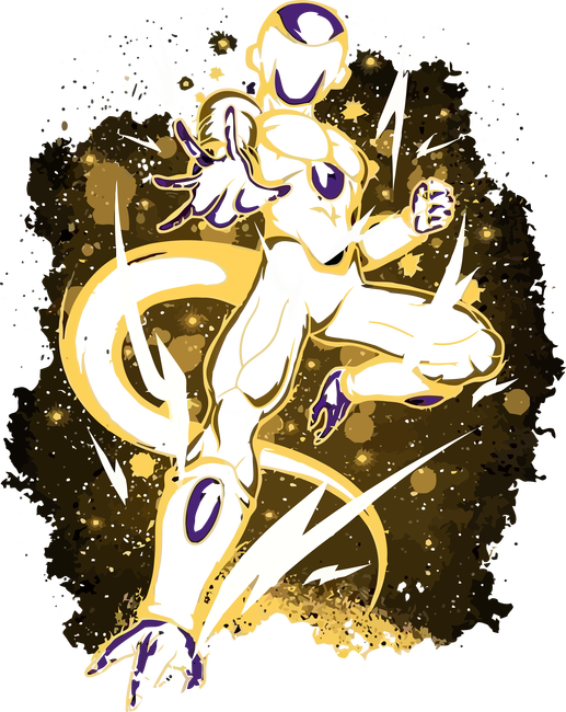 Dragon Ball - Golden Frieza - Illustration (517x650), Png Download