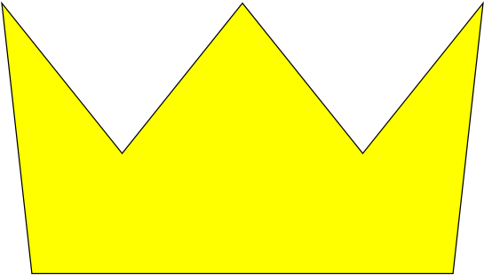 Crown Clip Art - Yellow Cartoon Crown Transparent (600x600), Png Download