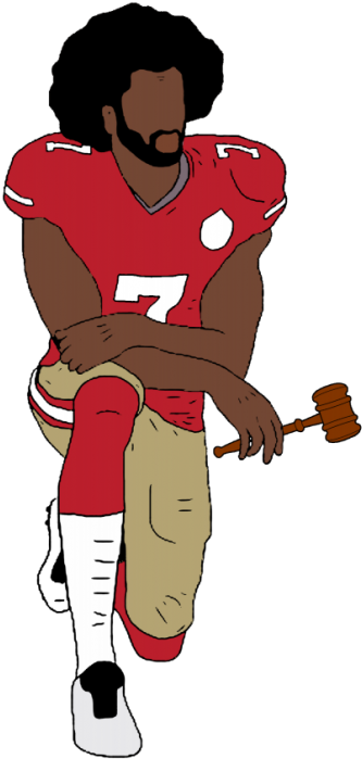 Beyond The Bison - Colin Kaepernick Kneeling Art (900x829), Png Download