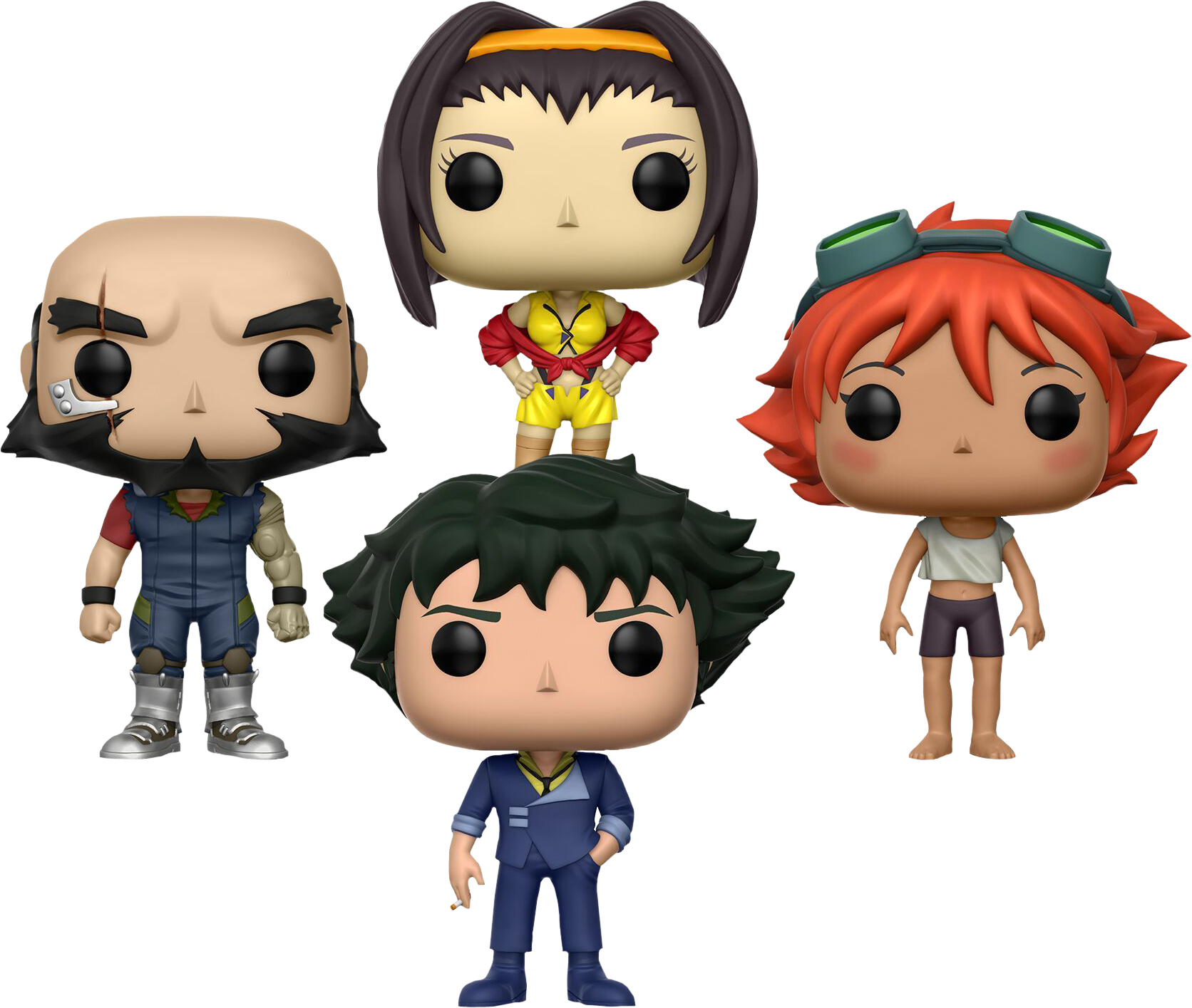 Space Cowboys Pop Vinyl Figure Bundle - Cowboy Bebop Funko Pop (1672x1415), Png Download