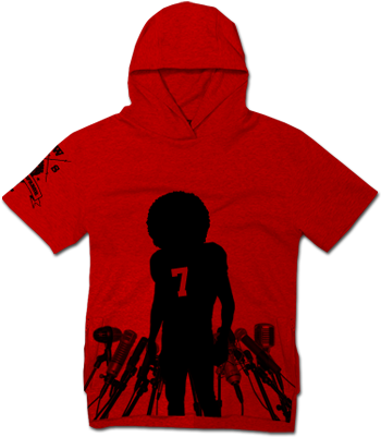 Stand Up S/s Hoodie - Colin Kaepernick Silhouette (406x406), Png Download