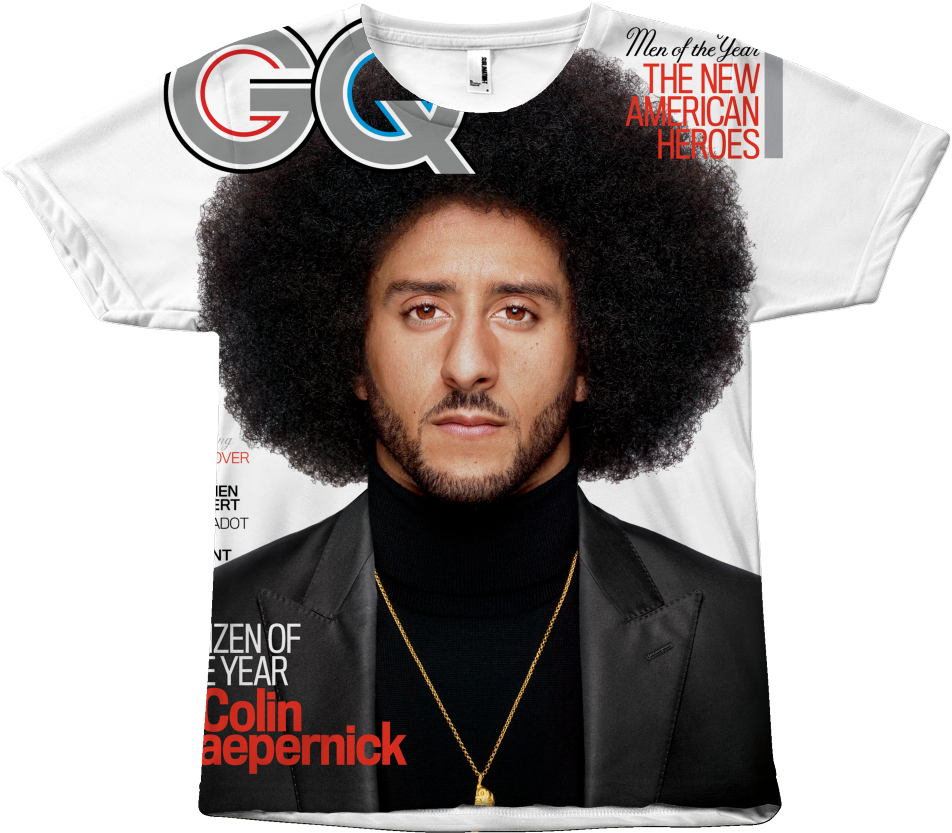 Colin Kaepernick Gq Magazine Citizen Of The Year Shirt - Colin Kaepernick Man Of The Year (1024x1024), Png Download