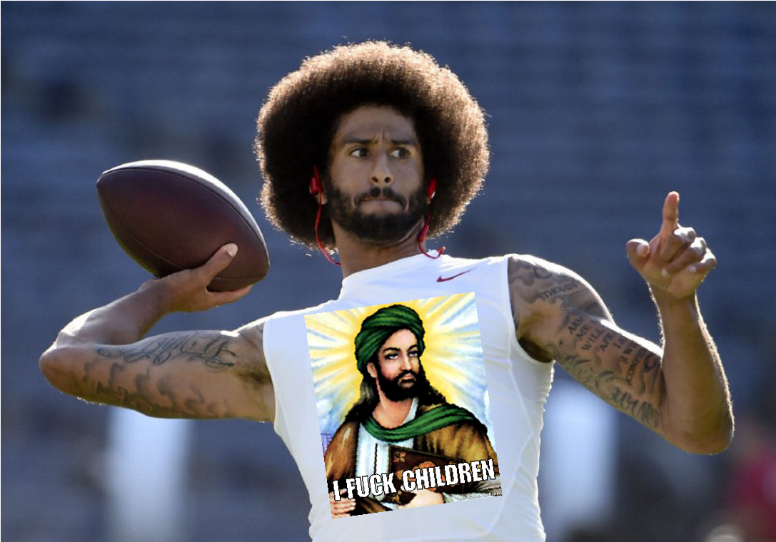Is That Colin Kaepernick In A Prophet Mohamed Shirt (1717x1200), Png Download
