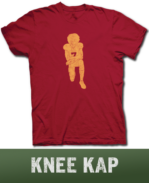 Colin Kaepernick Kneeling Shirt (500x615), Png Download
