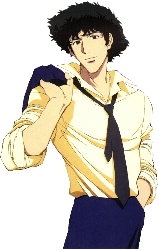 Cowboy Bebop Spike Png Free Stock - Spike Spiegel No Jacket (620x839), Png Download