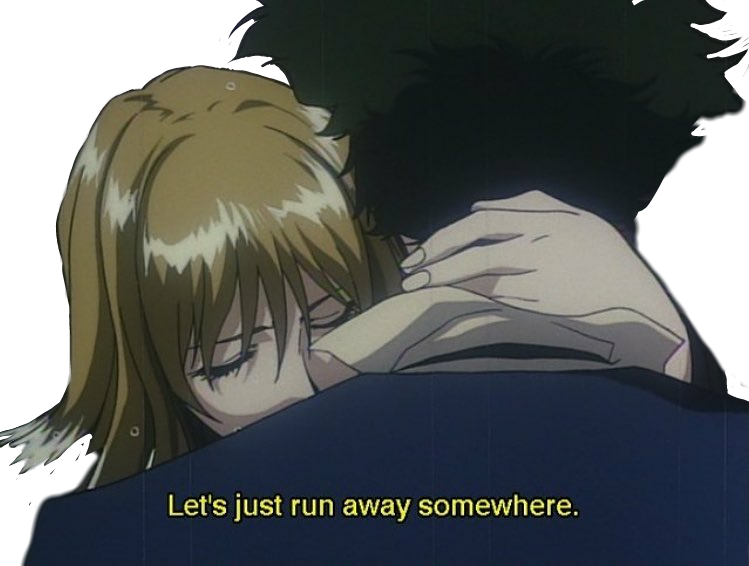 Report Abuse - Cowboy Bebop Sad Gif (749x566), Png Download