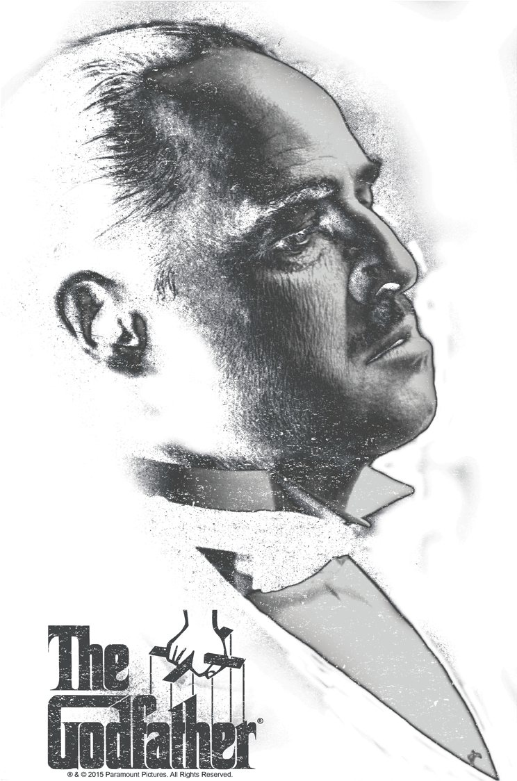 The Godfather Graphic Vito Men's Ringer T-shirt (792x1162), Png Download