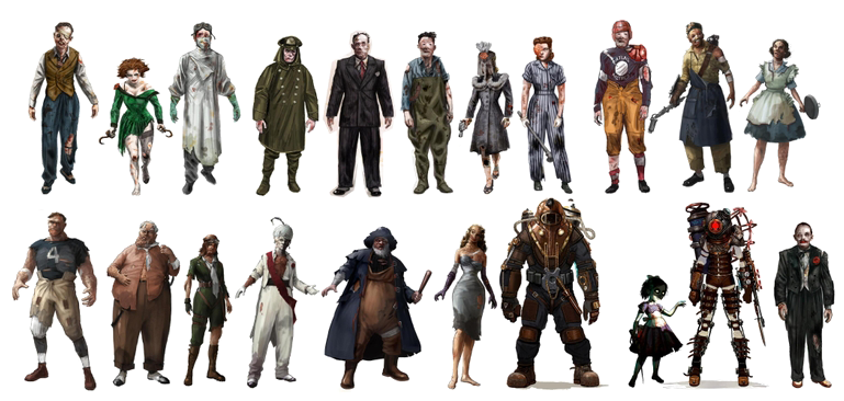 Bioshock Transparent Background - Transparent Background Human Figure Png (800x402), Png Download