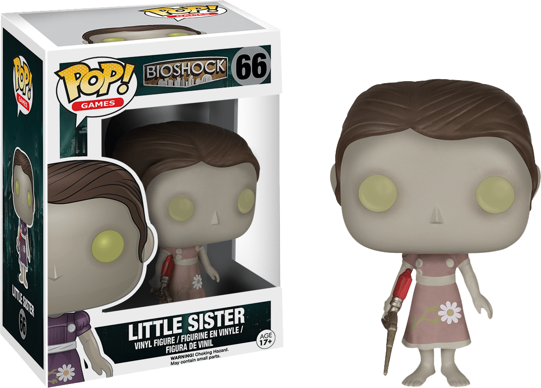 Little Sister Pop Vinyl Figure - Little Sister Funko Pop (1000x717), Png Download