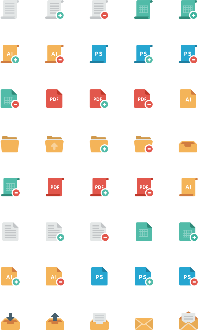 35 Flat File Format Icon Sketch - Icon (980x1398), Png Download