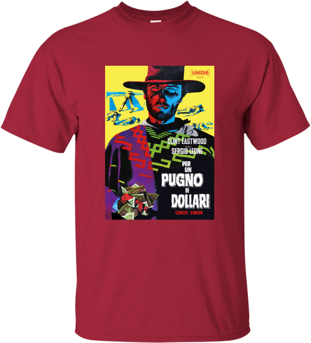 Fistful Of Dollars Spaghetti Western Clint Eastwood - Fistful Of Dollars Clint Eastwood 1964 Movie Poster (1155x1155), Png Download