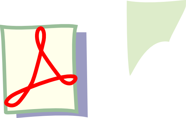 How To Set Use Pdf Icon Stylized Clipart (600x383), Png Download
