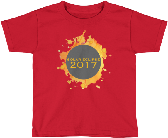 2017 Solar Eclipse Watercolor Burst - Cooking Time T Shirt (600x600), Png Download