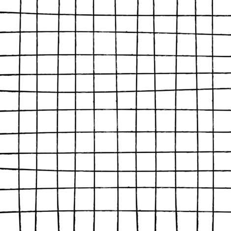 Hand Drawn Marker Grid White Fabric By Midnightstudio - Mosaic (470x470), Png Download