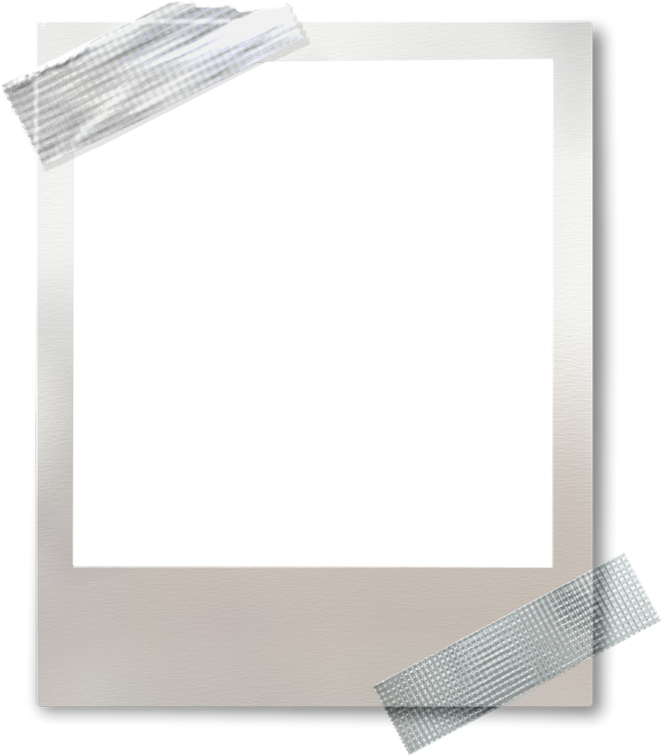 Ftestickers Frame Polaroid Tape White - Picture Frame (1024x1249), Png Download