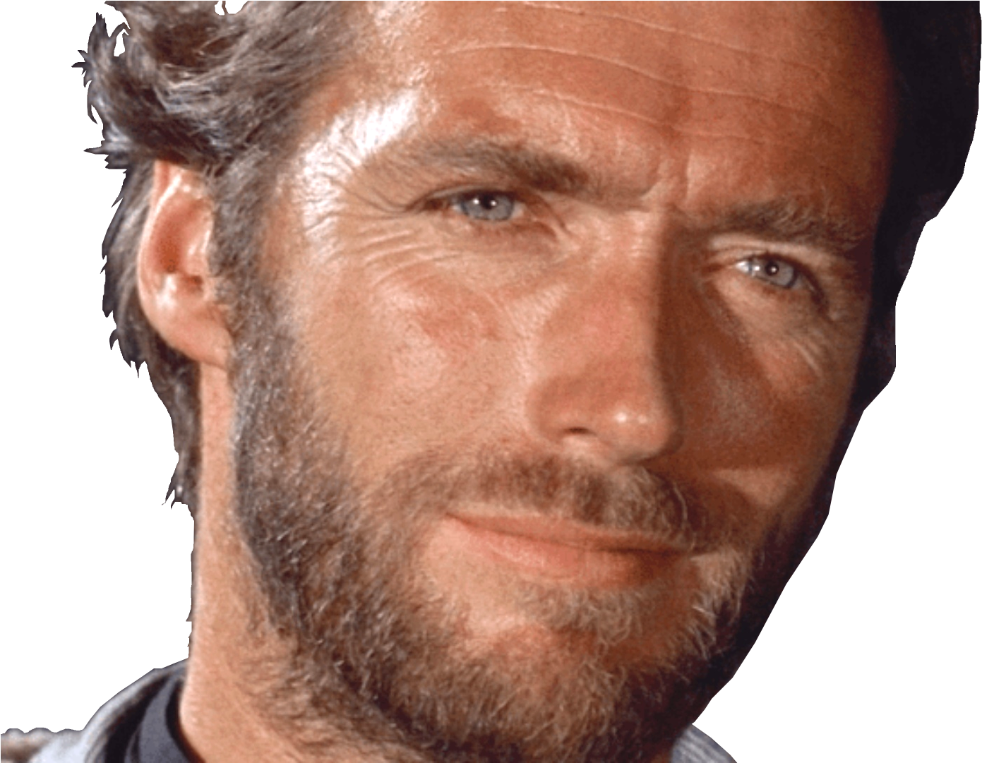 Sticker Clint Eastwood Regard Sourire Content Amuse - Clint Eastwood (1440x1080), Png Download