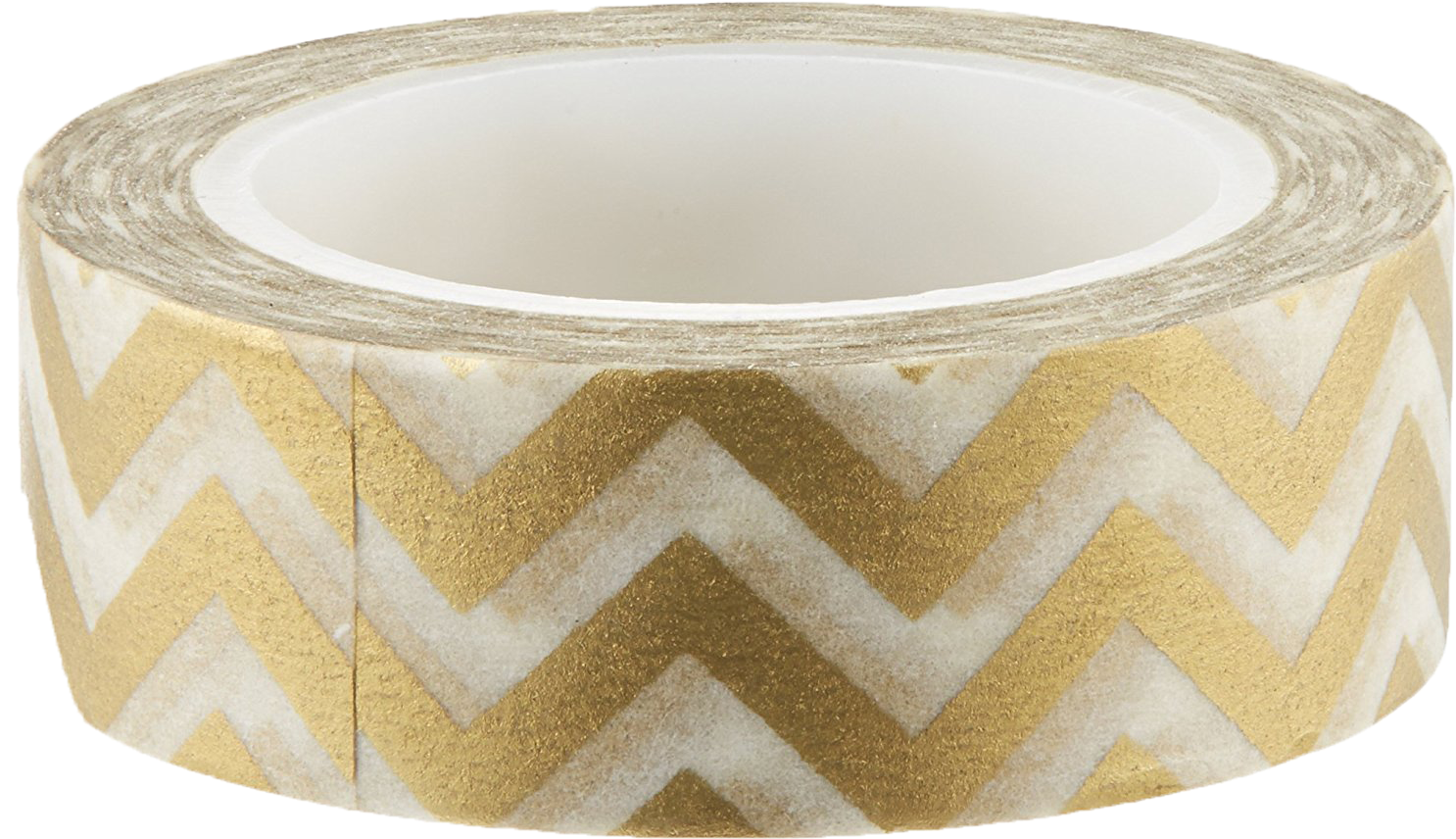 Gold Washi Stationary Giveaway - Wrapables Striped Washi Masking Tape, Gold Chevron (1500x877), Png Download