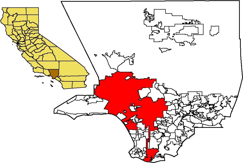 La In La County Map - Flagpole Annexation (1008x668), Png Download