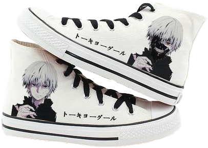 Tokyo Ghoul Ken Kaneki Canvas Sneakers - Tokyo Ghoul Shoes (432x388), Png Download