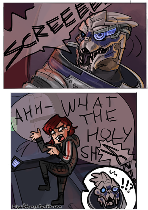 The Sh Mass Effect - Mass Effect Baby Turian (500x631), Png Download