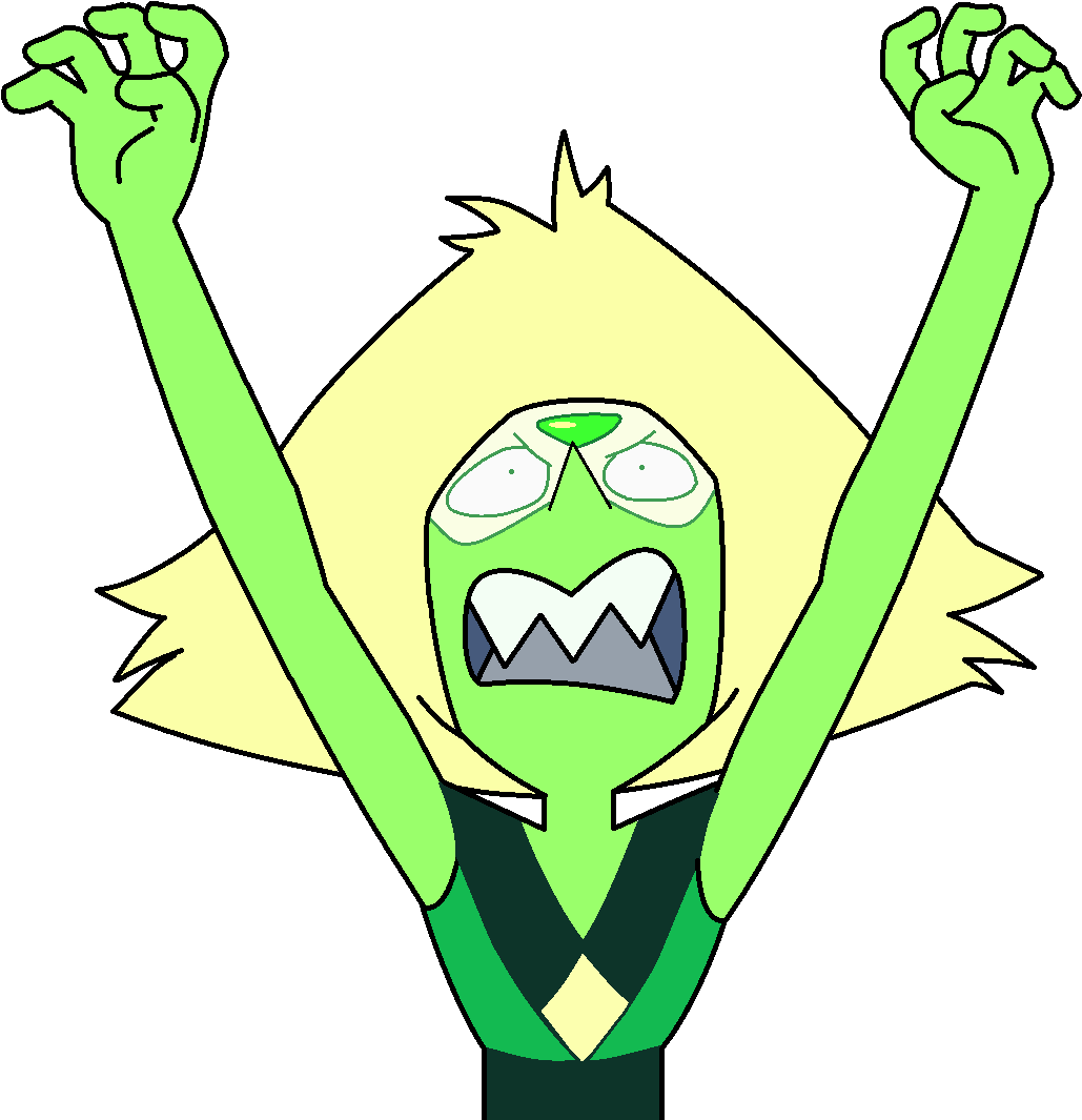 Peridot Rage - Peridot Steven Universe Rage (1048x1090), Png Download