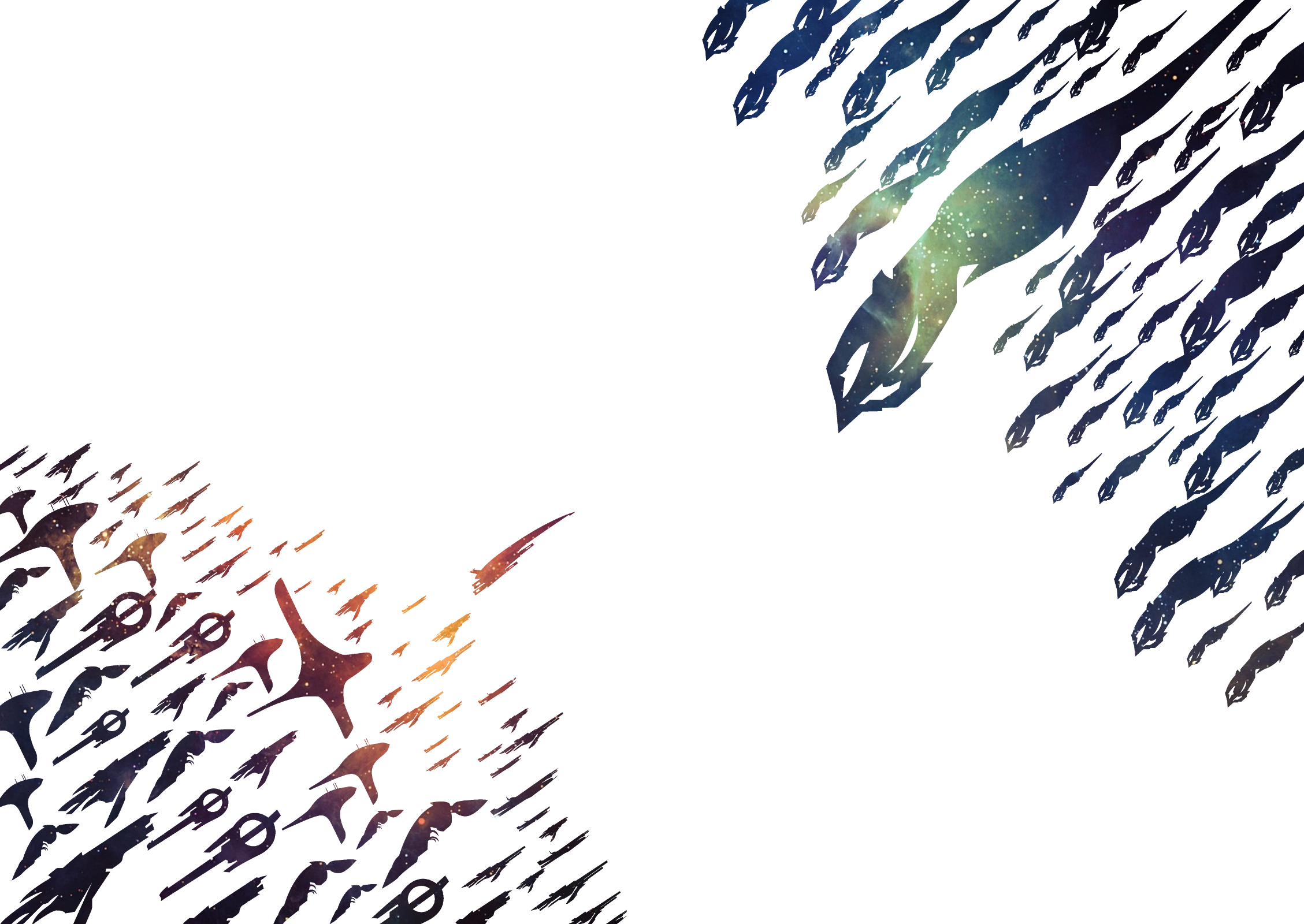 Mass Effect Wallpaper Overlay - Reaper Mass Effect Poster (2257x1600), Png Download
