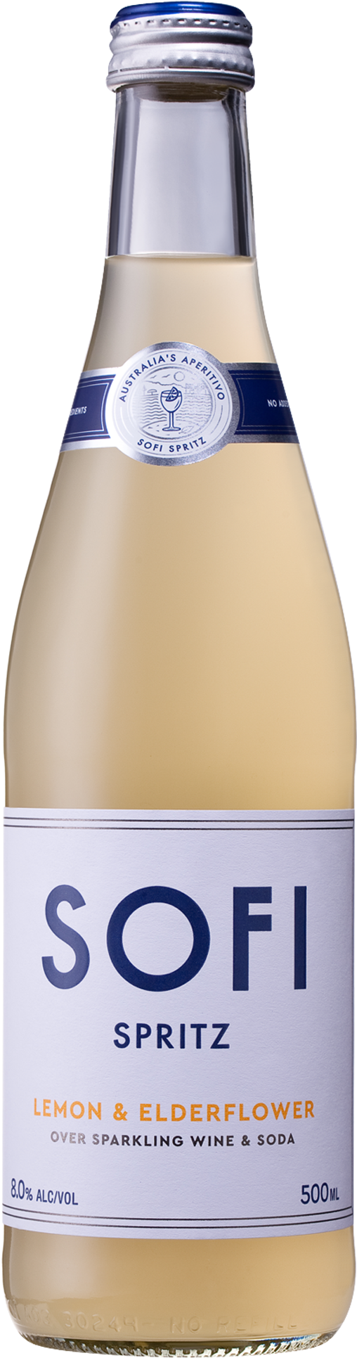 Sofi Spritz Lemon & Elderflower Spritz 500ml Bottle - Sofi Spritz (1600x2000), Png Download