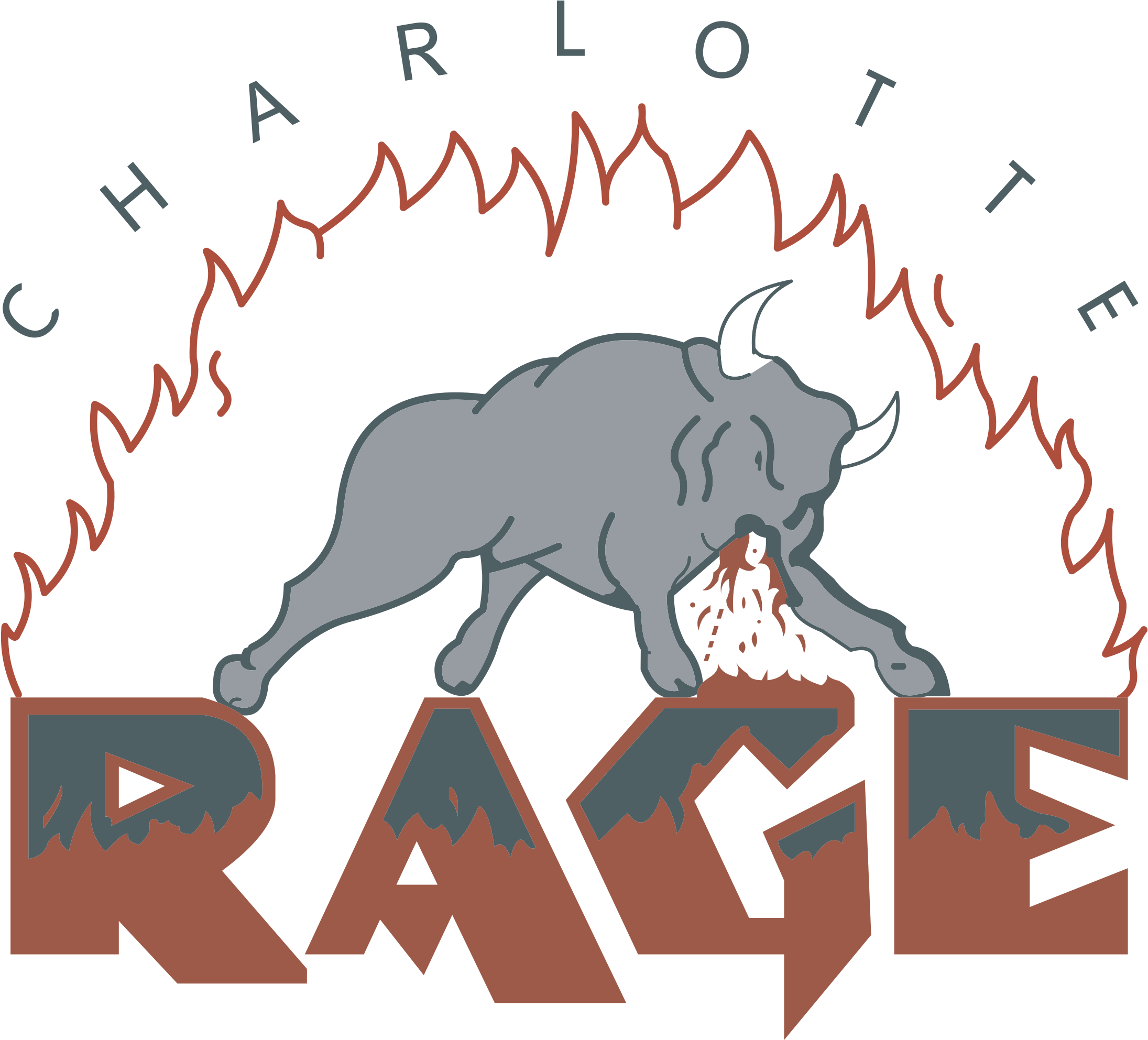 Charlotte Rage Logo Png Transparent - Charlotte Rage Football (2400x2400), Png Download