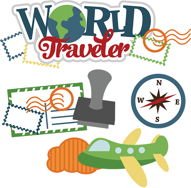 World Traveler Svg Vacation Svg File Traveling Svg - World Traveler Clip Art (648x638), Png Download