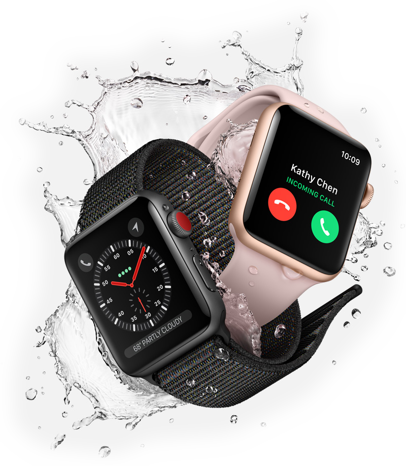 Apple Watch - Apple Watch Series 3 Space Grey With Black Belt 42 (800x917), Png Download