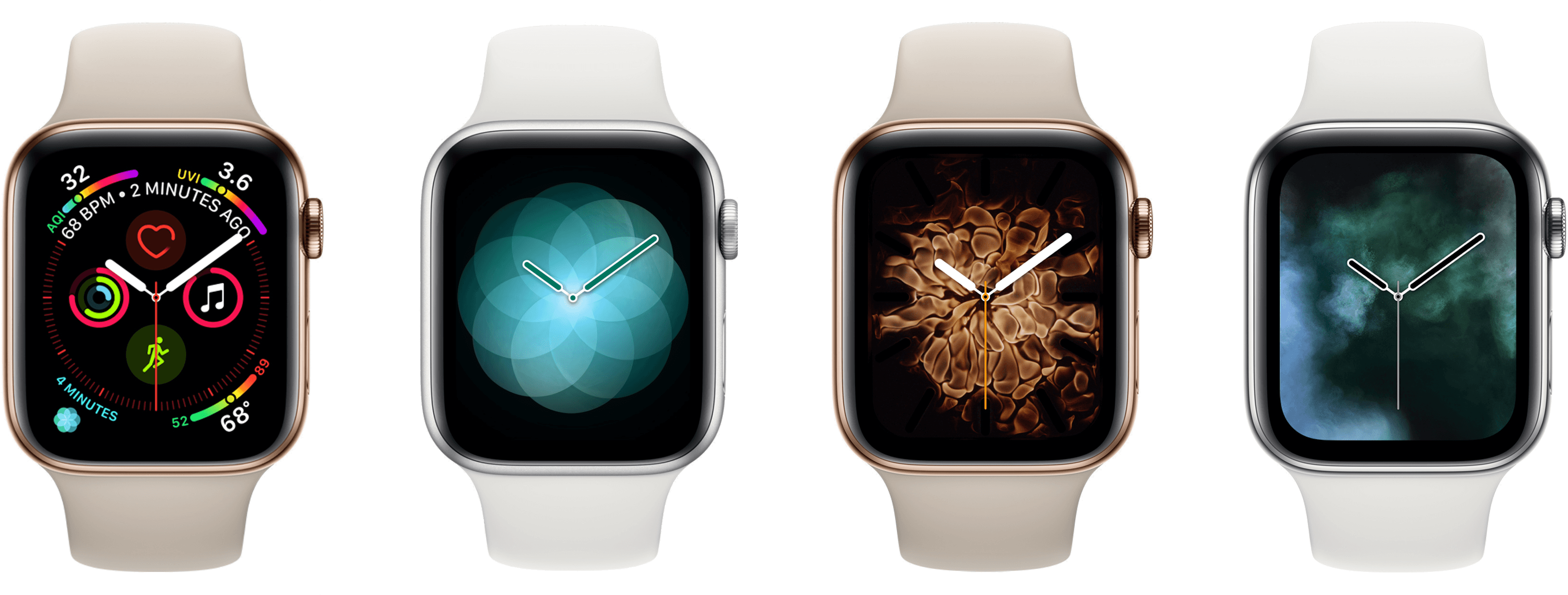 Infograph, Breathe, Fire, Vapor - Applewatch Series 4 Face (3426x1308), Png Download