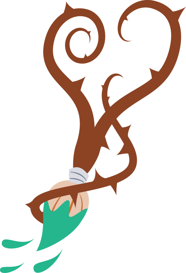 Paintbrush Vector Cutie Mark - Mlp Oc Cutie Mark (737x1083), Png Download