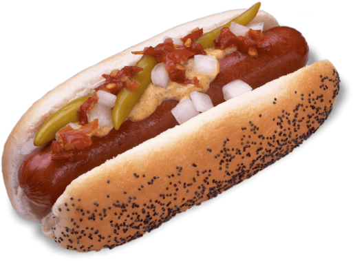 Ditka Spicy Polish - Polish Hotdog (622x400), Png Download