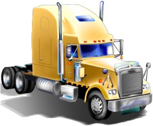 18 Wheeler - Trailer Truck (352x352), Png Download