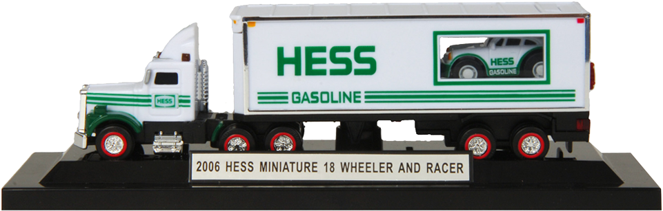 2006 Miniature Hess 18 Wheeler & Racer - Hess Truck (1000x800), Png Download