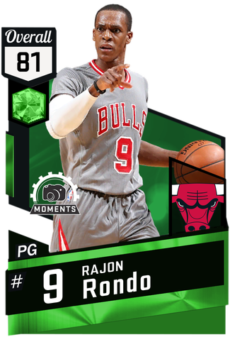 Rajon Rondo Emerald Card - Nba 2k17 Mahmoud Abdul Rauf (325x475), Png Download